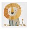 Stupell Industries Smiling Whimsical Lion Canvas Wall Art Design by Roozbeh Bahramali